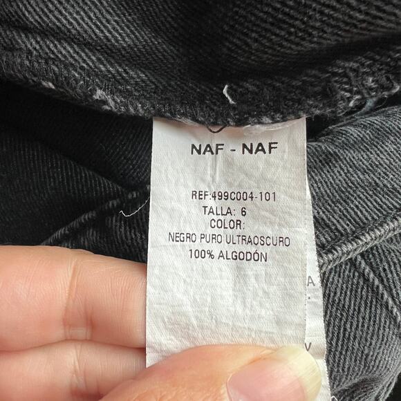 NAF NAF Paris Dark Gray High Waisted Mom Jeans Size 6 - Picture 7 of 8